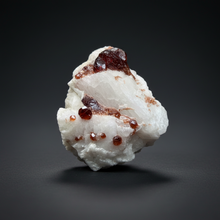 Load image into Gallery viewer, High-Grade Naturally Faceted Red Spessartine Garnet on Matrix — Skardu, Pakistan
