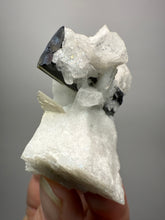 Load image into Gallery viewer, Dark Green Cap Stak Nala Tourmaline on Cleavelandite Matrix – Haramosh Mountains, Pakistan
