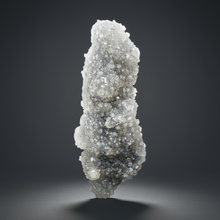 Load image into Gallery viewer, Druzy Chalcedony Stalactite with Druzy Clear Apophyllite | Maharashtra, India
