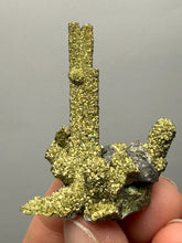 Load image into Gallery viewer, Chalcopyrite Botryoidal Stalactites on Calcite – Cabinet Specimen | Tongshankou Mine, Edong, Daye, Huangshi Prefecture, Hubei Province, China
