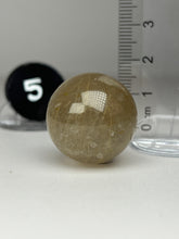 Load image into Gallery viewer, Golden Rutile Quartz (AKA Golden Angel Hair Quartz) Sphere
