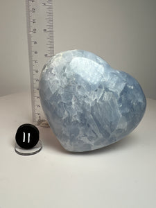 Blue Celestite Heart