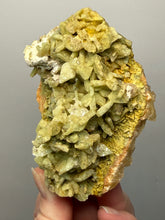 Load image into Gallery viewer, High-Grade Green Heulandite on Peach Stilbite Crystal Cluster | Deccan Traps, Maharashtra, India | Collector Mineral Specimen
