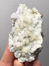 Load image into Gallery viewer, 3.1” New Find: Huanzala Mine Peru Sphalerite + Chalcopyrite + Apatite + Calcite + Quartz | Collector Display Specimen
