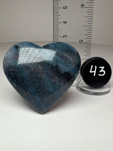 Blue Trolleite from Brazil • Heart