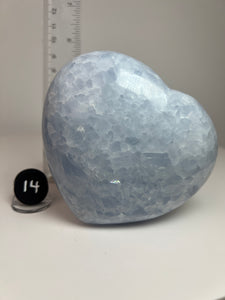 Blue Celestite Heart