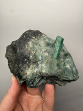 Load image into Gallery viewer, Emerald Variety Green Beryl on Matrix | Northern Bahia, Brazil | Collector Mineral Display Specimen
