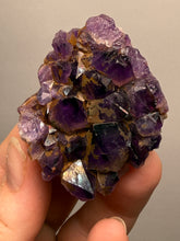 Load image into Gallery viewer, Premium Hematite-Phantom Deep Magenta Ametrine Cluster | Deccan Traps, India | Collector Mineral Specimen
