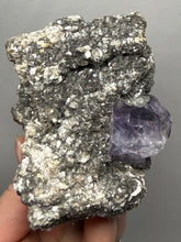 Load image into Gallery viewer, Fluorite Cluster with Mica &amp; Chalcopyrite | Cabinet Specimen | Yaogangxian Mine, Chenzhou, Hunan Province, China
