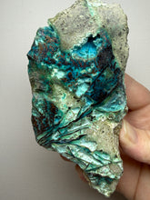 Load image into Gallery viewer, 6” Polished Native Copper in Chrysocolla — Display Specimen (Indonesia)
