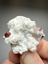 Load image into Gallery viewer, High-Grade Naturally Faceted Red Spessartine Garnet on Matrix — Skardu, Pakistan

