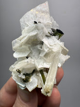 Load image into Gallery viewer, Dark Green Cap Stak Nala Tourmaline on Cleavelandite Matrix – Haramosh Mountains, Pakistan
