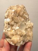 Load image into Gallery viewer, Rare Druzy Golden Diamond Calcite &amp; Pink Huelandite Matrix — Maharashtra, India | Collector Cabinet Specimen
