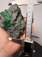 Load image into Gallery viewer, Brochantite Collector Mineral Specimen – Vivid Green Copper Crystals from Morocco
