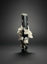 Load image into Gallery viewer, Dark Green Cap Stak Nala Tourmaline and Cleavelandite – Haramosh Mountains, Pakistan
