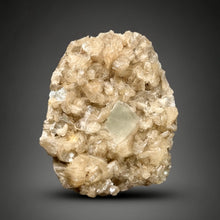Load image into Gallery viewer, Rare Druzy Golden Diamond Calcite &amp; Pink Huelandite Matrix — Maharashtra, India | Collector Cabinet Specimen

