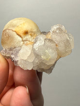Load image into Gallery viewer, Rare Botryoidal Yellow Fluorite on Quartz Matrix  Collector Mineral Specimen – Maharashtra, India
