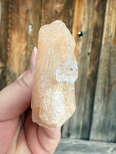 Load image into Gallery viewer, Clear Gem Apophyllite Encrusted Stalactite + Pink Stilbite Cluster • Maharashtra, India
