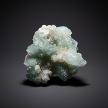 Load image into Gallery viewer, Luminous Mint Apophyllite with Glittering Druzy Sugar Quartz – India
