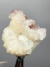 Load image into Gallery viewer, White Stilbite on Red Heulandite — Zeolite Cabinet Specimen | Maharashtra, India
