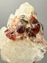 Load image into Gallery viewer, High-Grade Naturally Faceted Red Spessartine Garnet on Matrix — Skardu, Pakistan
