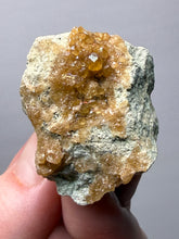 Load image into Gallery viewer, Hessonite Garnet Cluster on Matrix – Natural Collector Specimen from Pakistan | High-Grade Orange-Red Garnet Crystals
