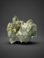 Load image into Gallery viewer, Chlorite-Included Quartz Cluster (Green Phantom Quartz) – Pakistan Mineral Specimen
