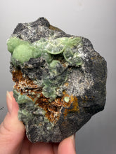 Load image into Gallery viewer, High-Grade Green Wavellite Collectors Specimen - Radiating Botryoidal Crystal Formation - Arkansas, USA
