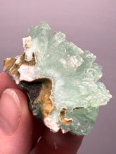 Load image into Gallery viewer, Luminous Mint Apophyllite with Glittering Druzy Sugar Quartz – India
