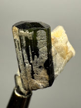 Load image into Gallery viewer, Dark Green Stak Nala Tourmaline and Cleavelandite – Haramosh Mountains, Pakistan | Thumbnail Specimen
