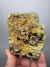 Load image into Gallery viewer, Gemmy Green Garnet on Matrix – Pakistan Collector Specimen
