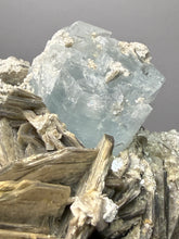 Load image into Gallery viewer, Premium Aquamarine with Mica on Matrix  Collector Mineral Specimen – Nagar Valley, Pakistan
