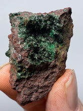 Load image into Gallery viewer, Brochantite Collector Mineral Specimen – Vivid Green Copper Crystals from Morocco
