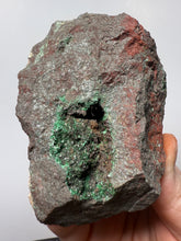 Load image into Gallery viewer, Brochantite Collector Mineral Specimen – Vivid Green Copper Crystals from Morocco
