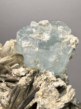 Load image into Gallery viewer, Premium Aquamarine with Mica on Matrix  Collector Mineral Specimen – Nagar Valley, Pakistan
