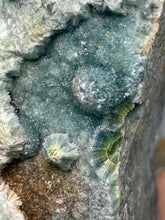 Load image into Gallery viewer, High-Grade Blue Green Wavellite Collectors Specimen - Radiating Botryoidal Crystal Formation - Arkansas, USA
