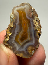Load image into Gallery viewer, Polished Malawi Agate Half – High-Grade African Banded Agate Display Specimen
