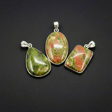 Load image into Gallery viewer, PENDANT | Unakite | 925 Silver Plated
