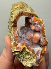 Load image into Gallery viewer, “Goblin Chalcedony” Pink &amp; Orange Druzy Botryoidal Stalactites — Tichka Massif, High Atlas, Morocco
