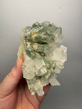 Load image into Gallery viewer, Chlorite-Included Quartz Cluster (Green Phantom Quartz) – Pakistan Mineral Specimen
