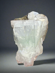 Mint Green Apophyllite w Red Phantoms • Maharashtra, India
