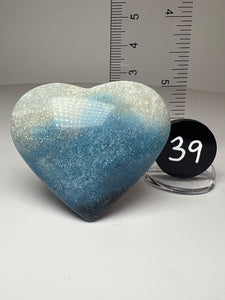 Blue Trolleite from Brazil • Heart