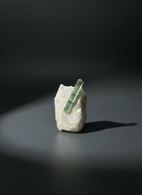 Load image into Gallery viewer, Lime Green Tourmaline on Matrix– Pegmatite Mineral Specimen from Pakistan
