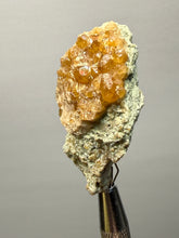 Load image into Gallery viewer, Hessonite Garnet Cluster on Matrix – Natural Collector Specimen from Pakistan | High-Grade Orange-Red Garnet Crystals
