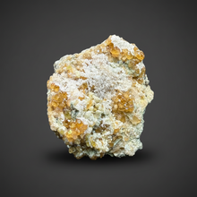 Load image into Gallery viewer, Hessonite Garnet Cluster on Matrix – Natural Collector Specimen from Pakistan | High-Grade Orange-Red Garnet Crystals
