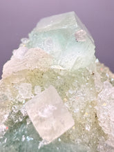 Load image into Gallery viewer, Luminous Mint Apophyllite with Glittering Druzy Sugar Quartz – India
