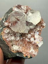 Load image into Gallery viewer, Pink Apophyllite on Red &amp; Green Heulandite – Deccan Traps, Maharashtra, India
