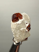 Load image into Gallery viewer, High-Grade Naturally Faceted Red Spessartine Garnet on Matrix — Skardu, Pakistan
