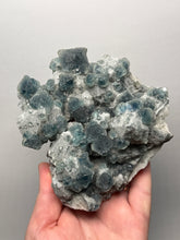 Load image into Gallery viewer, Premium Natural Blue Fluorite on Quartz Matrix

Collector Mineral Specimen – Inner Mongolia, China

Xianghualing Mine, Hunan Province, China
