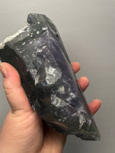 Load image into Gallery viewer, Premium Cubic Green–Purple Phantom Fluorite with Flower Calcite on Matrix

Xianghualing Mine, Hunan Province, China

